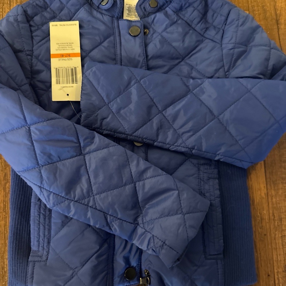 Guess Kids Quilted Blue Puffer Jacket